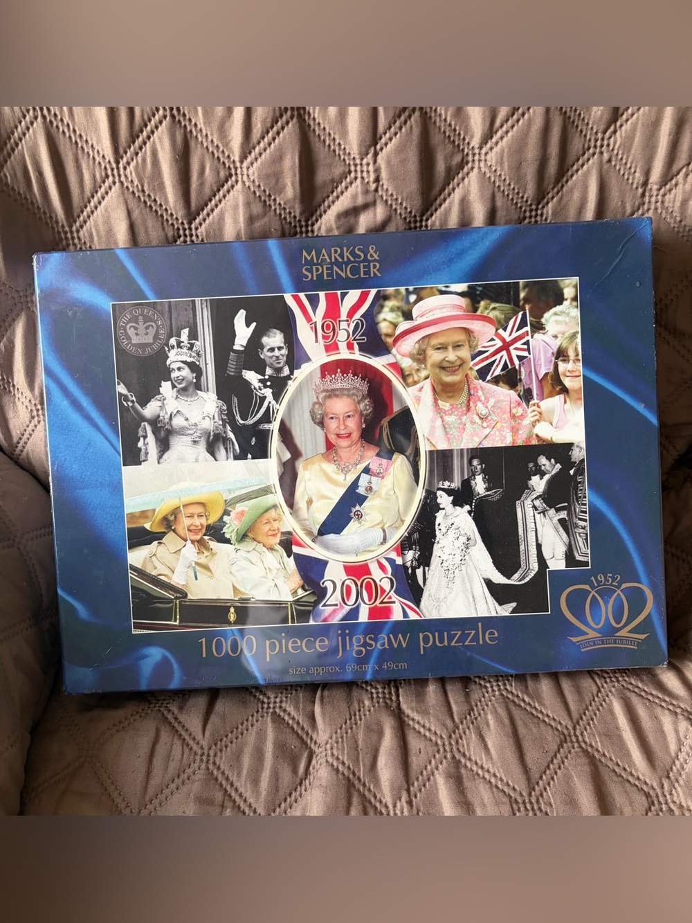 New/Sealed Marks & Spencer The Queen Golden Jubilee Collage 1000-Piece Puzzle